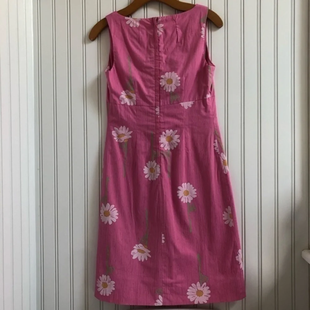 Lilly Pulitzer Pink Daisy Print Dress | Size 2 - Picture 3 of 5